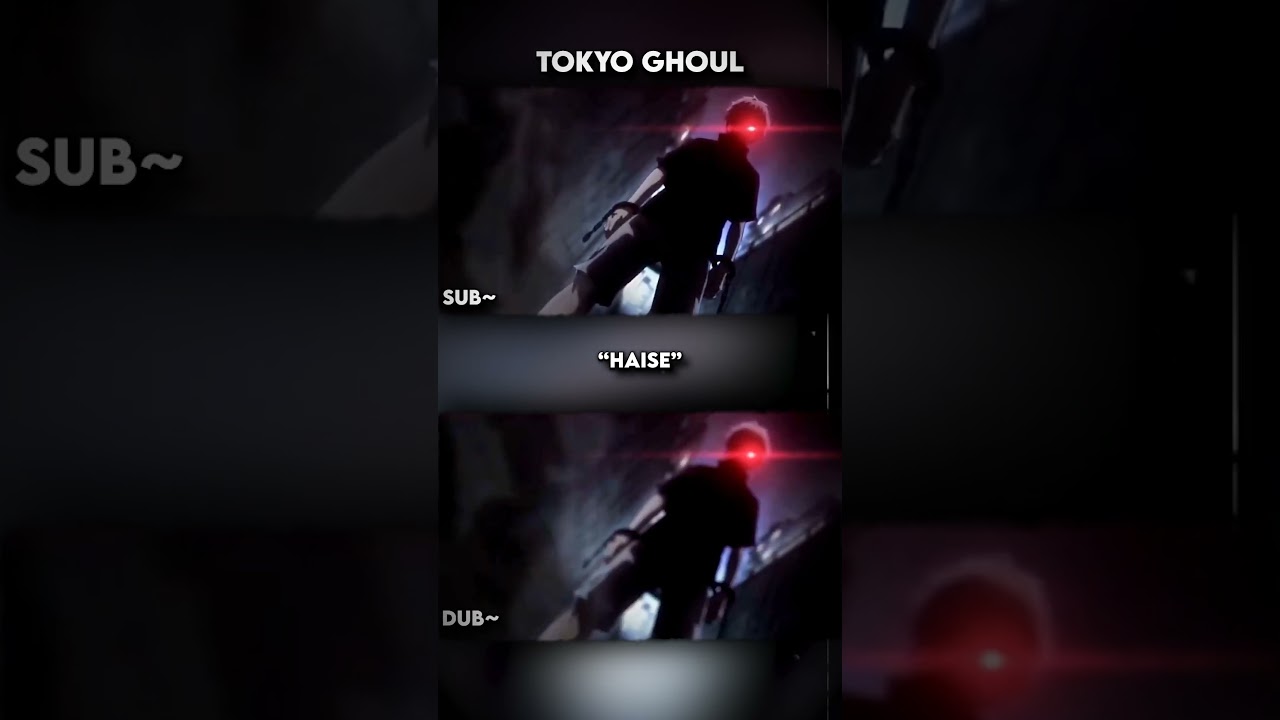 Times When Dub Was 10x Better than Sub | Haise | Tokyo Ghoul #shorts #tokyoghoul #anime #subvsdub