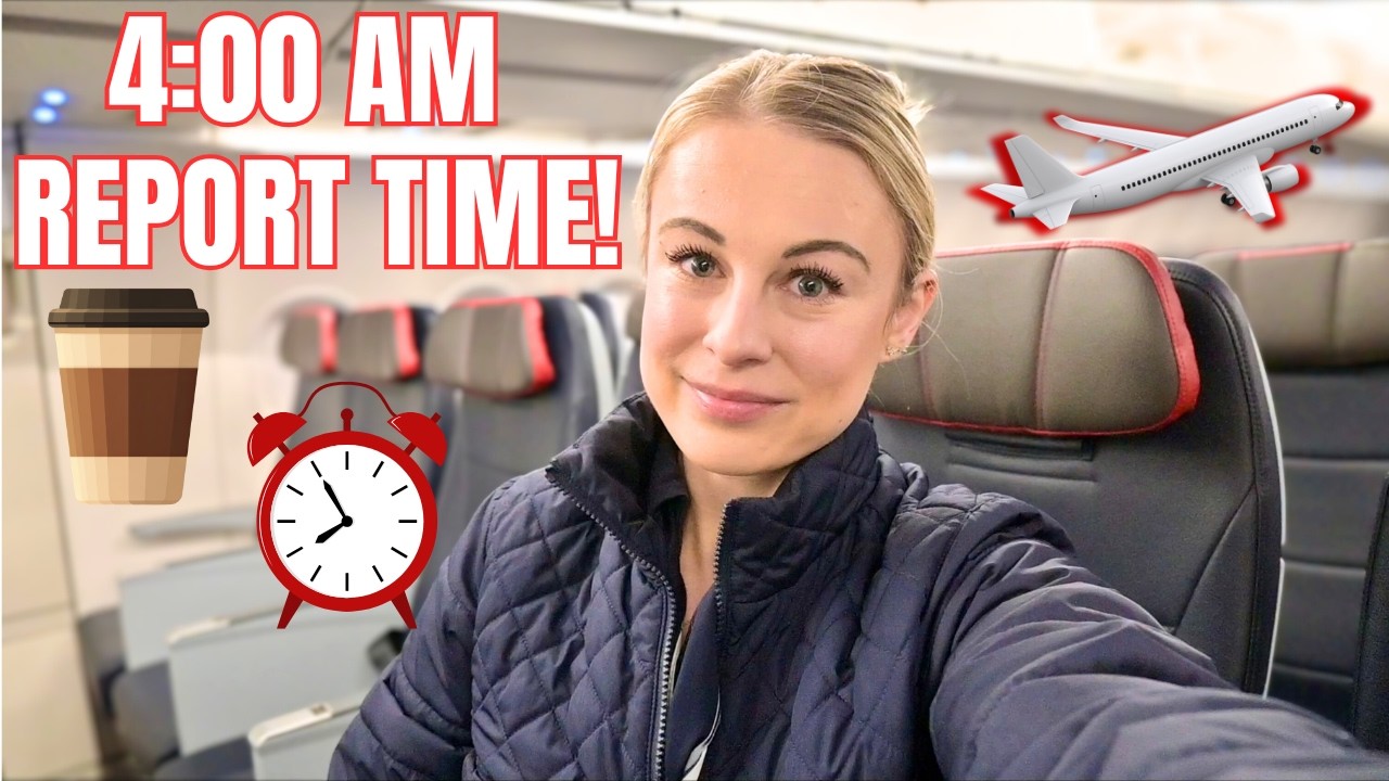 EARLY MORNINGS! ☕️✈️⏰ The REAL LIFE Of A Flight Attendant!