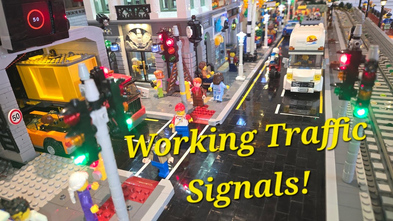 Now and Next in The Lego City 28 - Working LED Traffic Signals!