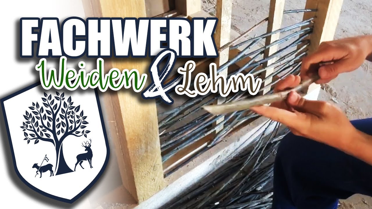 #16 | Wand bauen mit Lehm und Zweigen DIY - Fachwerkhaus renovieren