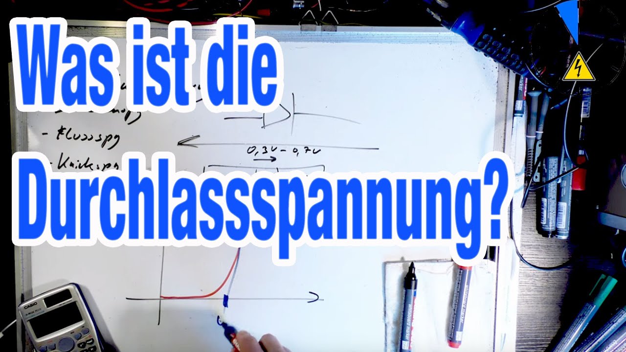 Was ist die Durchlassspannung Diffussionspannung Diode Vorwärtsspannung Flussspannung Knickspannung