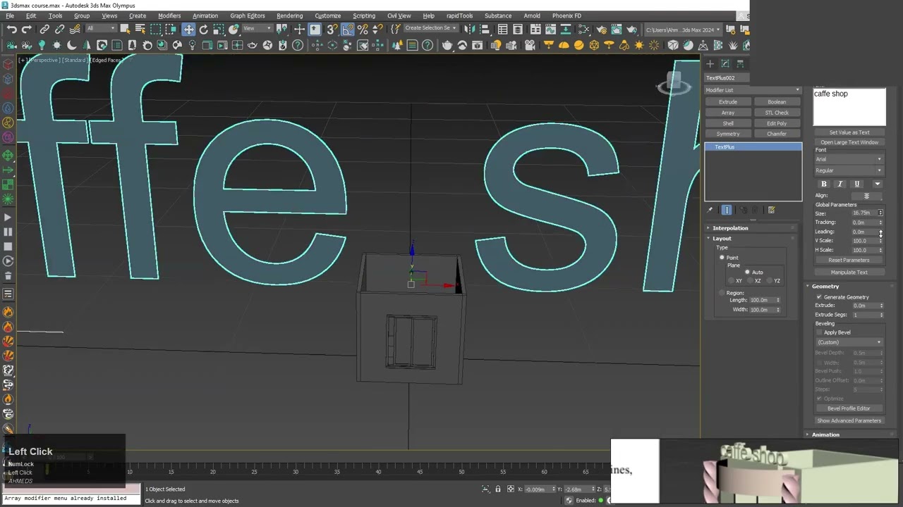 013 | MODEL COMPLETE ROOM USING AEC WALLS & STANDARD 3D OBJECTS | BASIC MODIFIERS | TUTORIAL