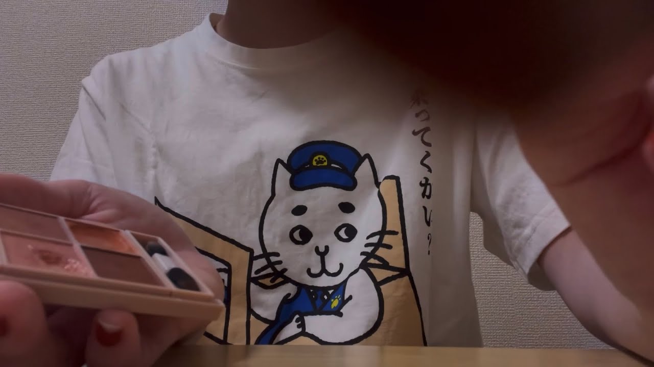 眼球に直接メイクしていくよー