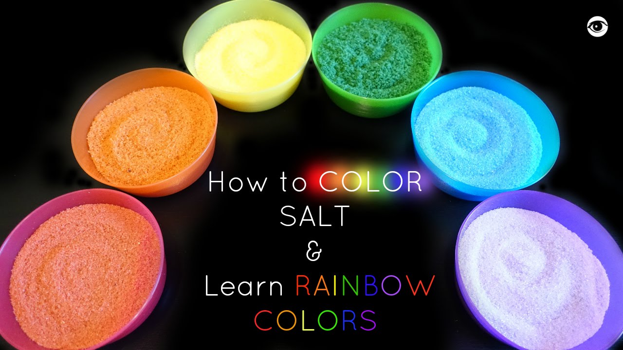 How to | Color Salt Learn Rainbow Colors