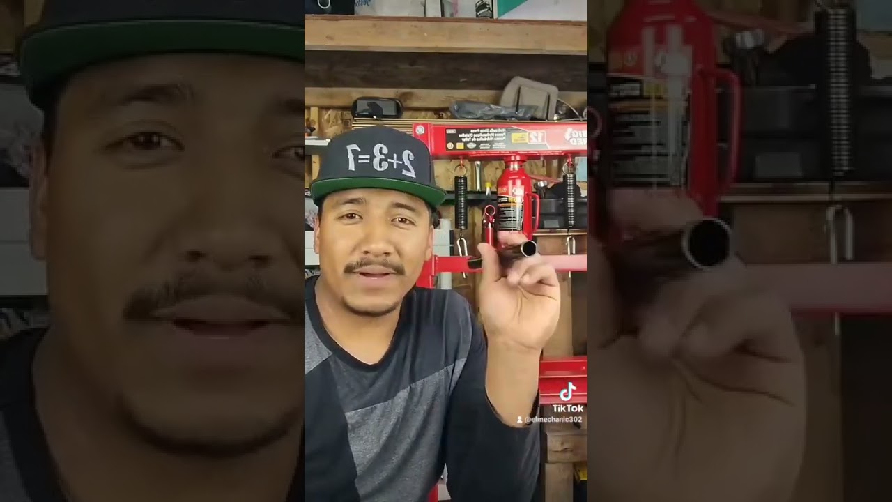 Prensa idraulica para taller Automotriz BIG RED ( hydraulic Shop Press ) @elmechanic302