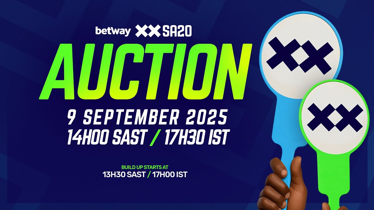 🔴 Betway SA20 Season 4 Auction | Live Stream