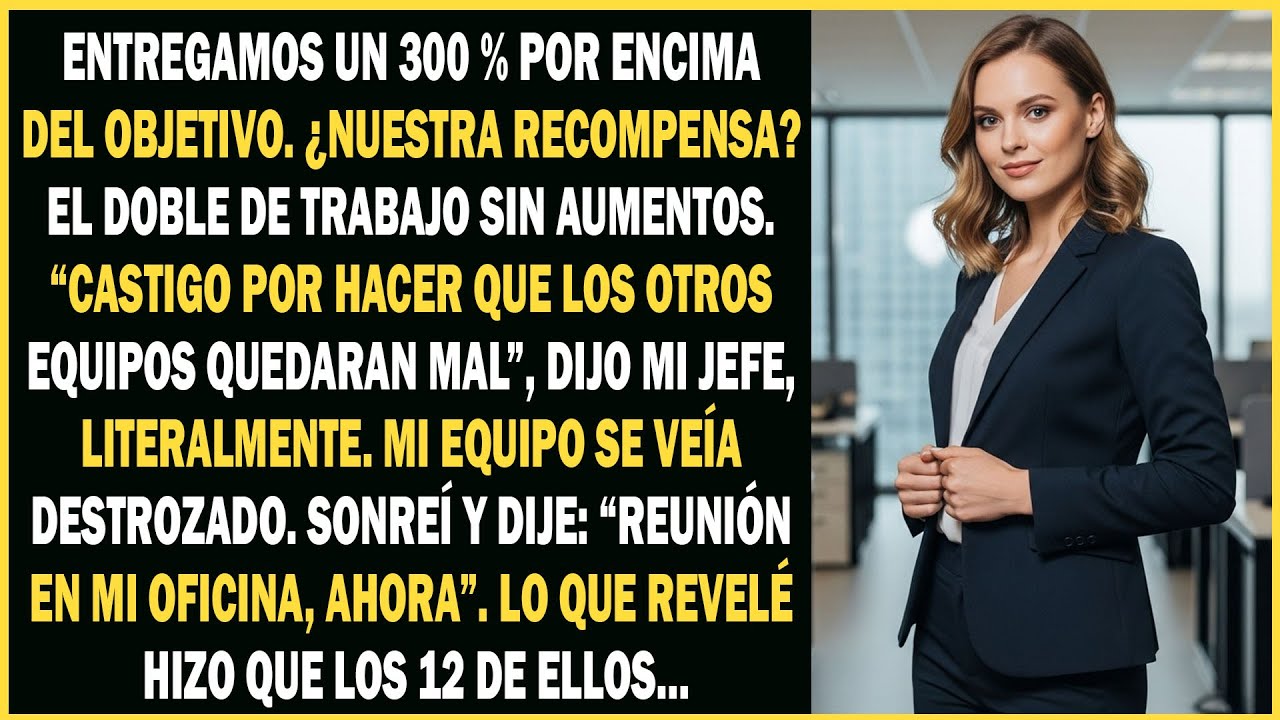 Mi equipo lo ganó todo pero fue castigado en lugar de recompensado, entonces hice una llamada...