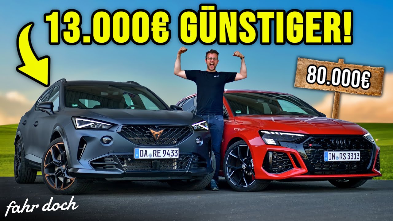 AUDI RS3 vs CUPRA FORMENTOR VZ5 | DER BESSERE 5-ZYLINDER DEAL? | Fahr doch