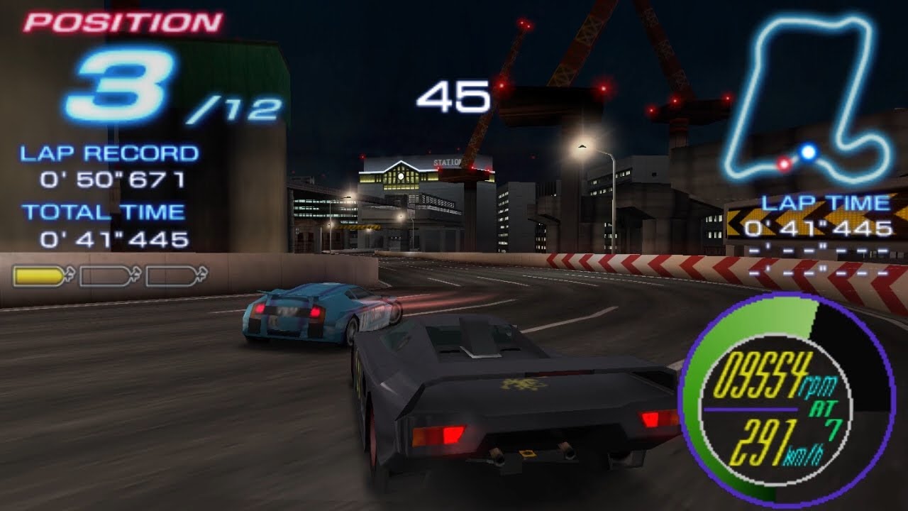Ridge Racer 2 - PSP - Arcade - Midtown Expressway - Soldat Crinale - Full Race + Replay