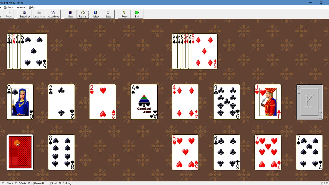 How to Play Aces and Kings Solitaire