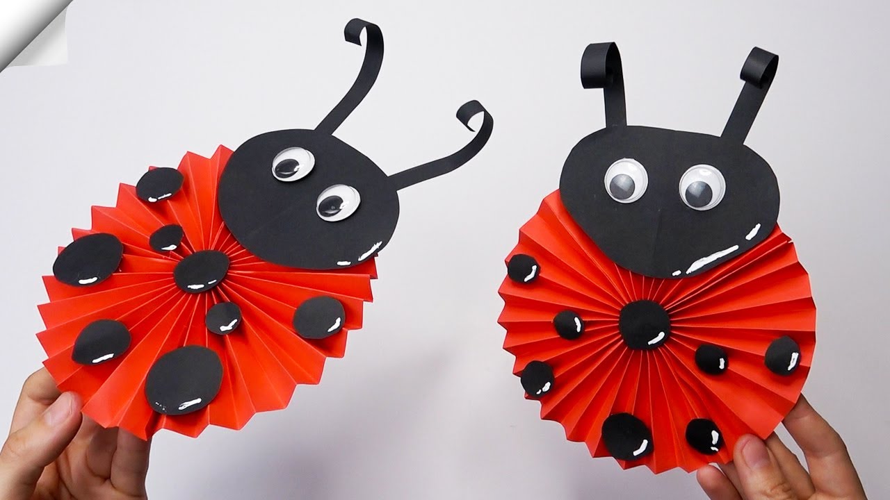 Cute easy Paper Ladybug | Moving paper toys | Paper crafts