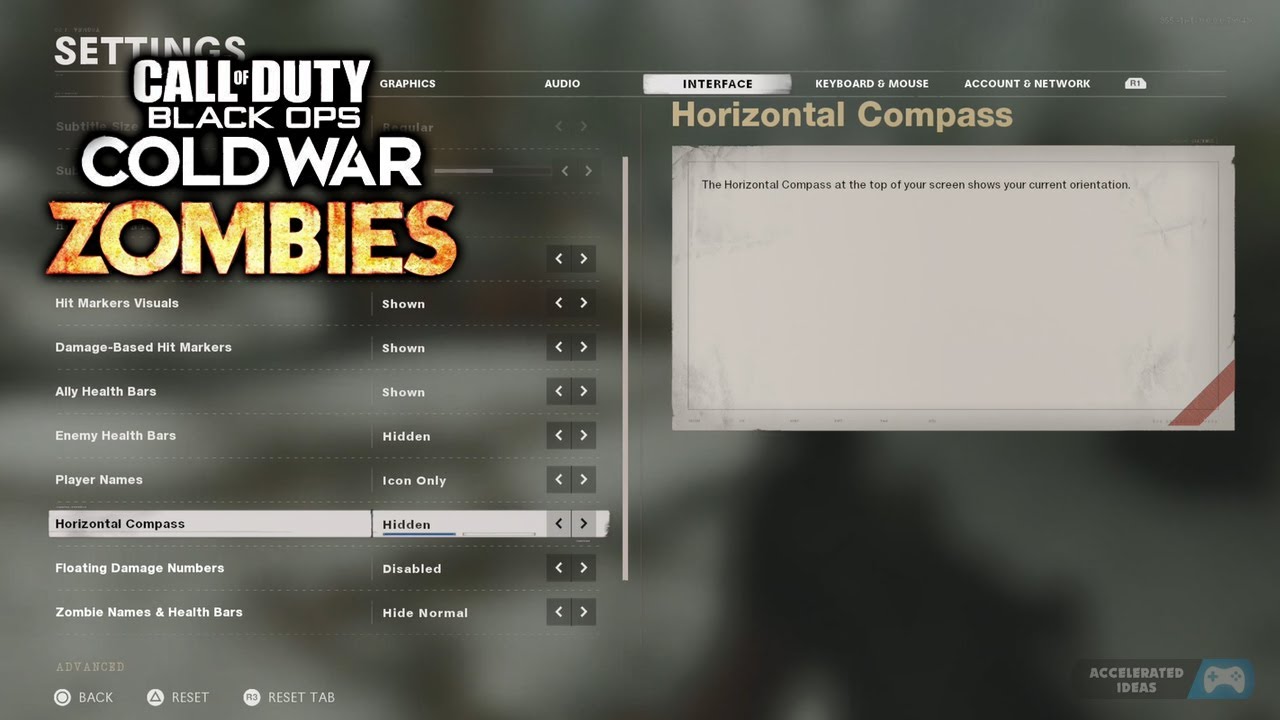 Black Ops Cold War Zombies: HUD Settings - Healthbar, Mini-Map, Compass