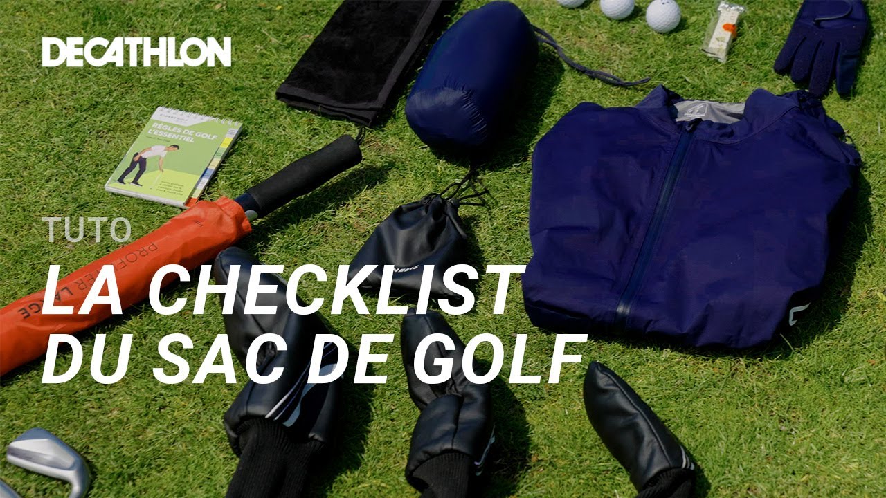 TUTO GOLF - Pr&eacute;parez votre sac pour vos premiers parcours (Tactique / D&eacute;butant) 🎒 I Decathlon