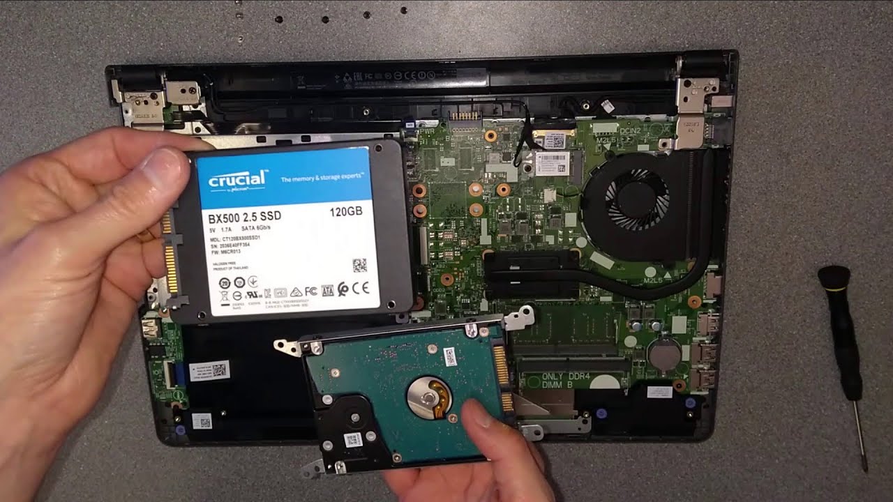 How to change or upgrade Vostro 15 3568 hard disk.