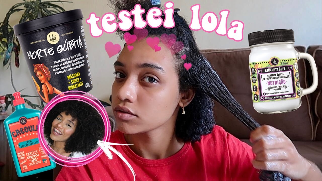 testando lola cosmetics pela primeira vez no meu cabelo crespo tipo 4! ✨