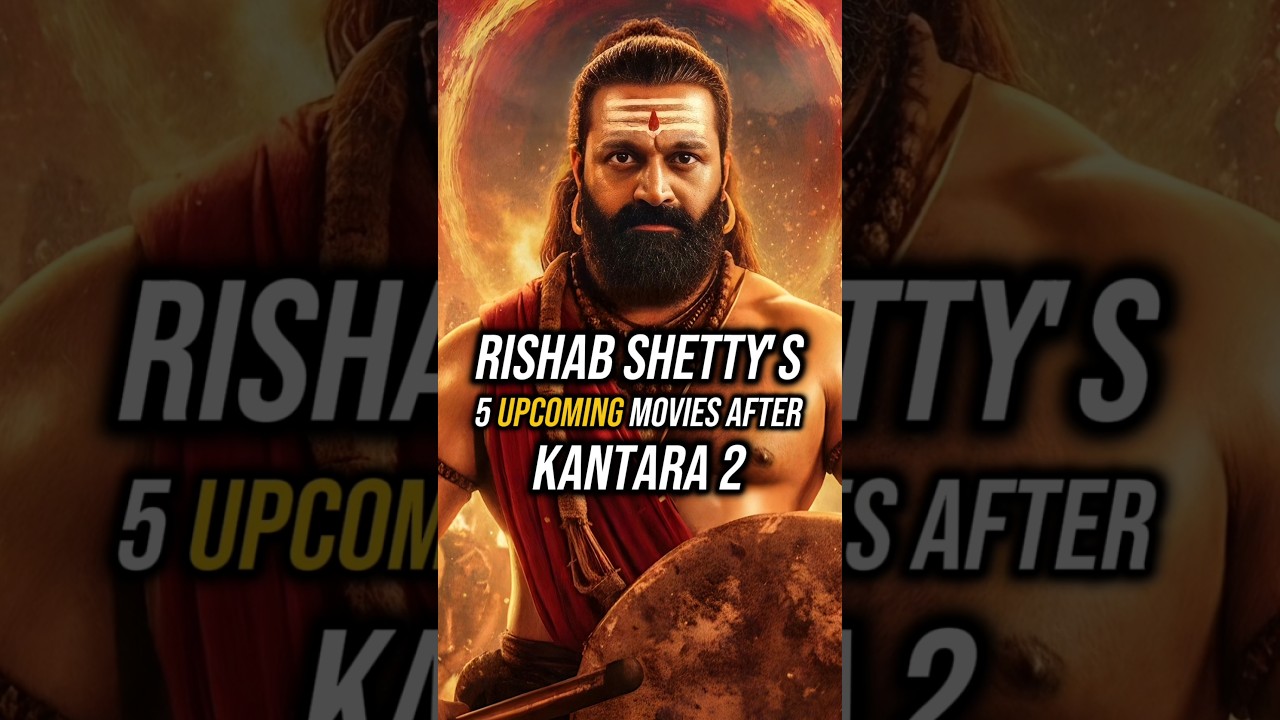 Rishab Shetty's 5 Upcoming Movies After Kantara 2 🔥💯#shorts