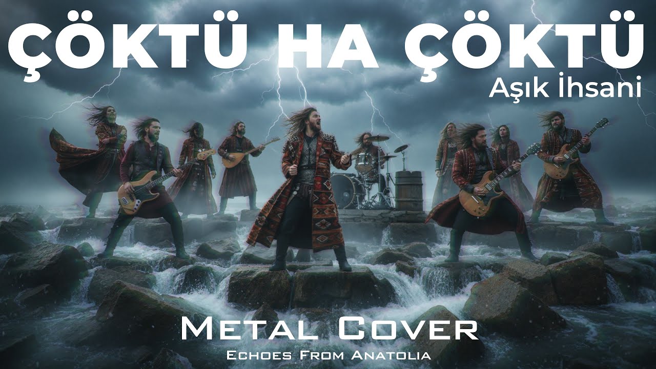 Âşık İhsani - Çöktü Ha Çöktü | Metal Cover | Anatolian Folk | AI Music