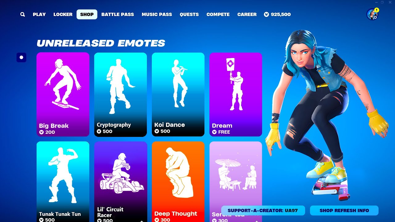 Unreleased Emotes in Fortnite Chapter 5!