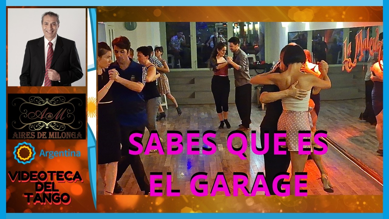 Baile tango argentino EL Garage practica en La Maleva