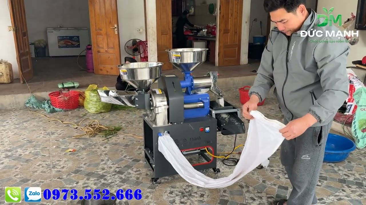 MÁY XÁT GẠO 3 CHỨC NĂNG 2 ĐẦU INOX - PHIÊN BẢN MỚI NHẤT 2025