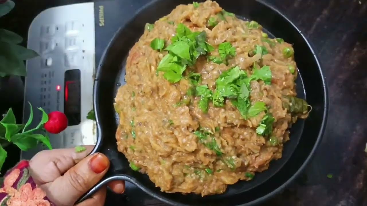 😋 Began Ka Bharta Kese Banaye | Village Style Began Ka Bharta | Smoky Began Bharta Recipe | Bharta