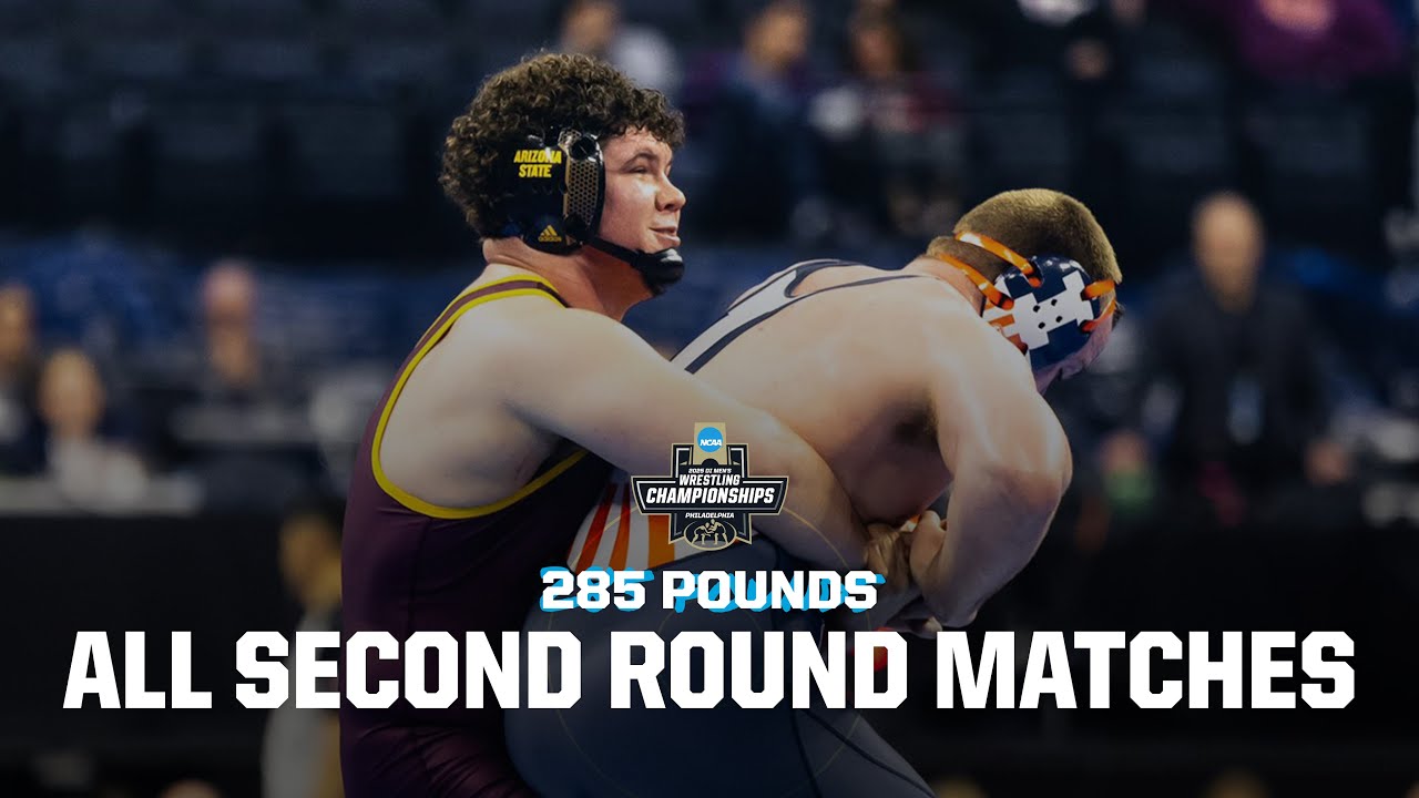 285 pound 2nd round (all 8 matches) 2025 NCAA wrestling championships