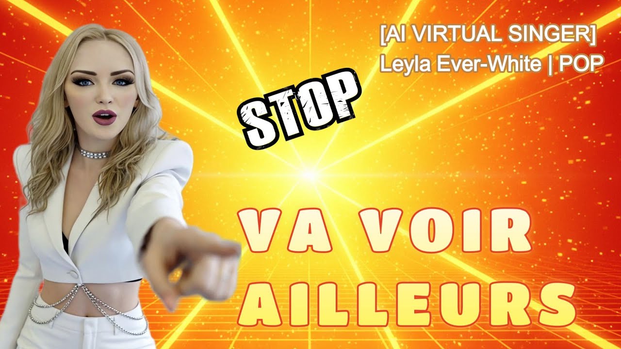 Leyla Ever-White - VA VOIR AILLEURS  (Clip Officiel) [AI French Pop]