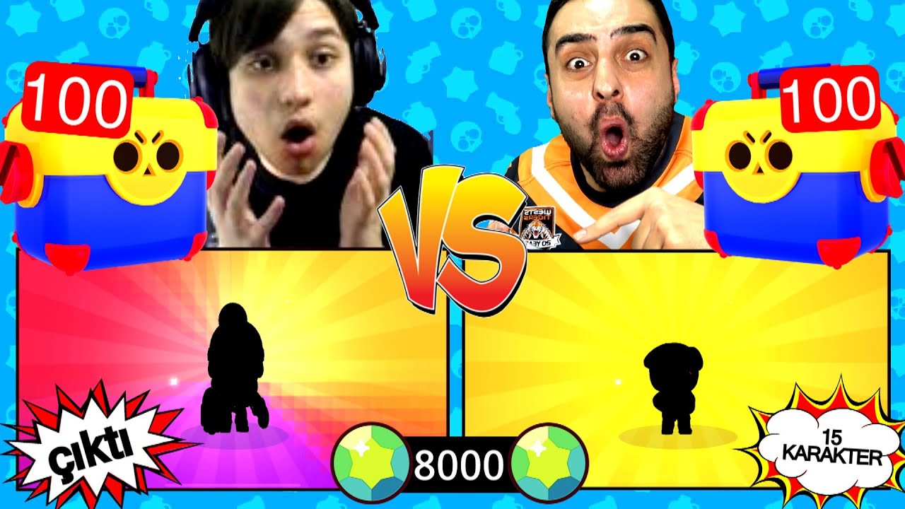 8000 ELMAS ! 100 MEGA KUTU ! 15 KARAKTER ! ÇEKİLİŞ ! BERAT ALİ YILMAZ İLE BRAWL STARS !