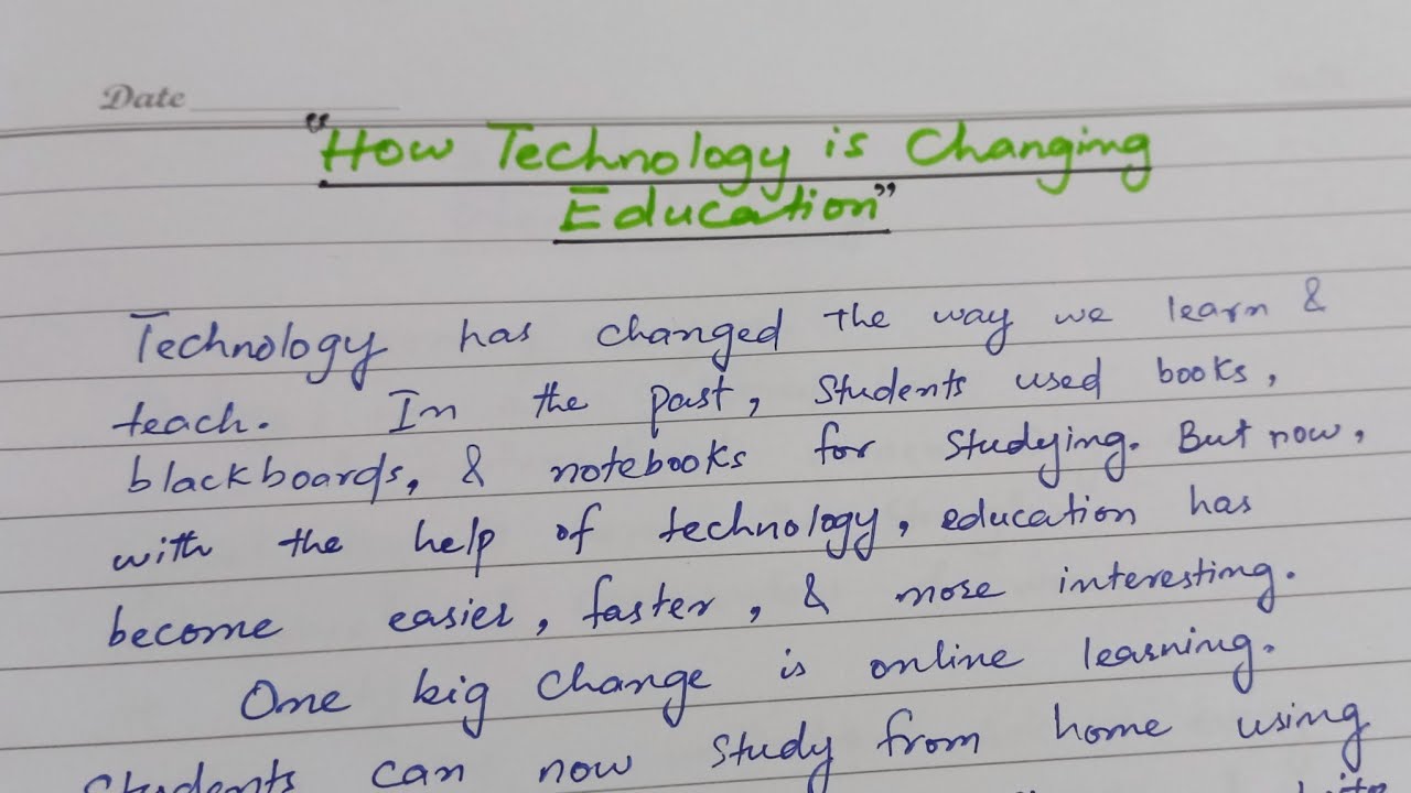 How Technology is Changing Education Essay in English #technology #education #essay