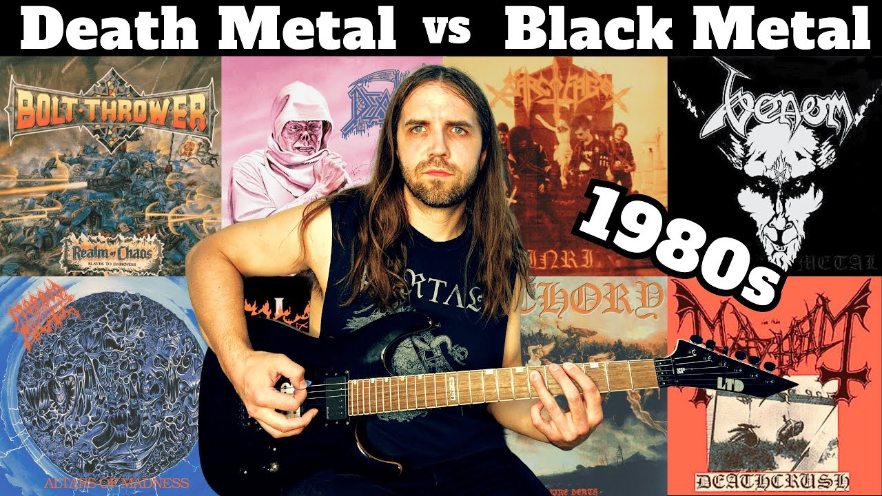 Old-School DEATH METAL vs. BLACK METAL Riff Battle (with Guitar TAB)