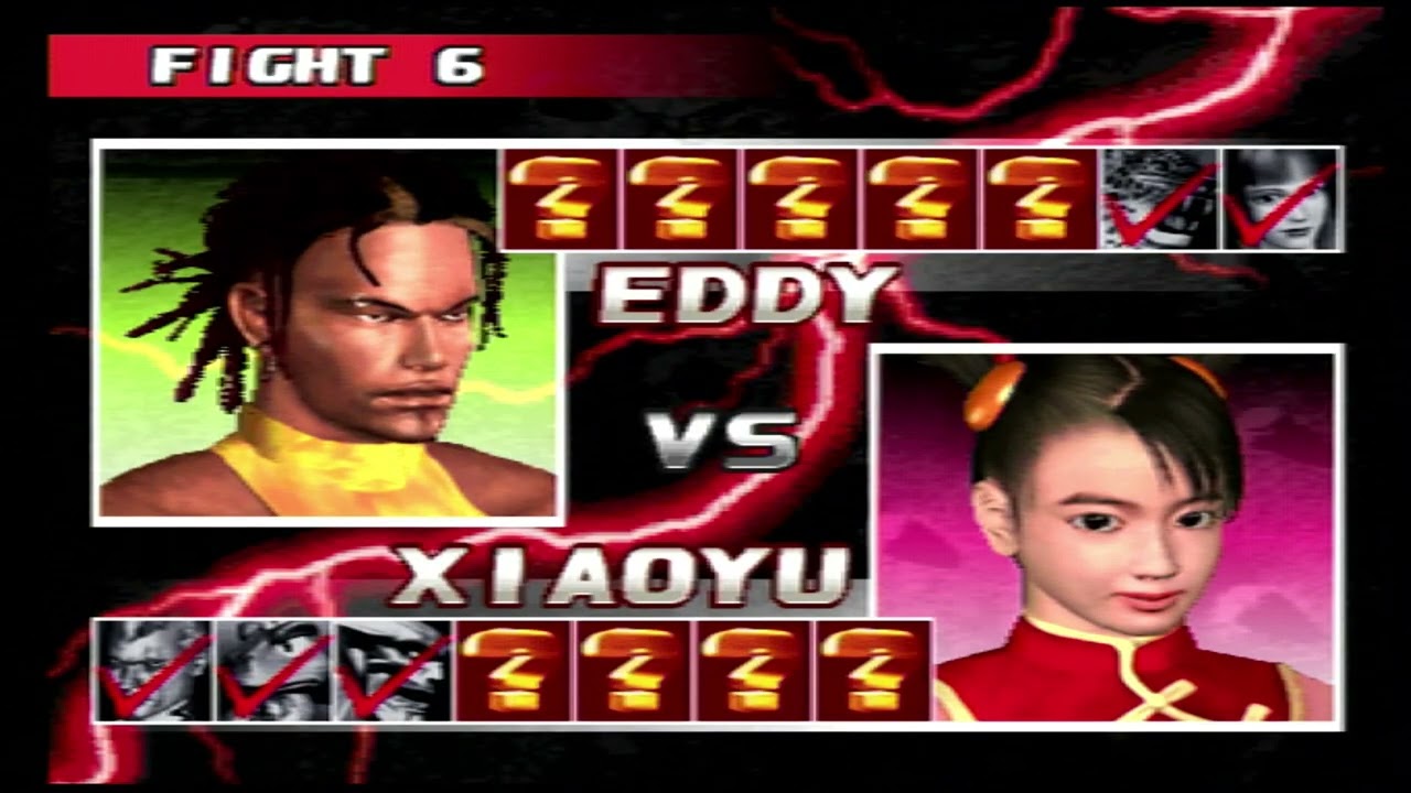 Tekken 3(PS1)-Team Battle Mode Gameplay 83