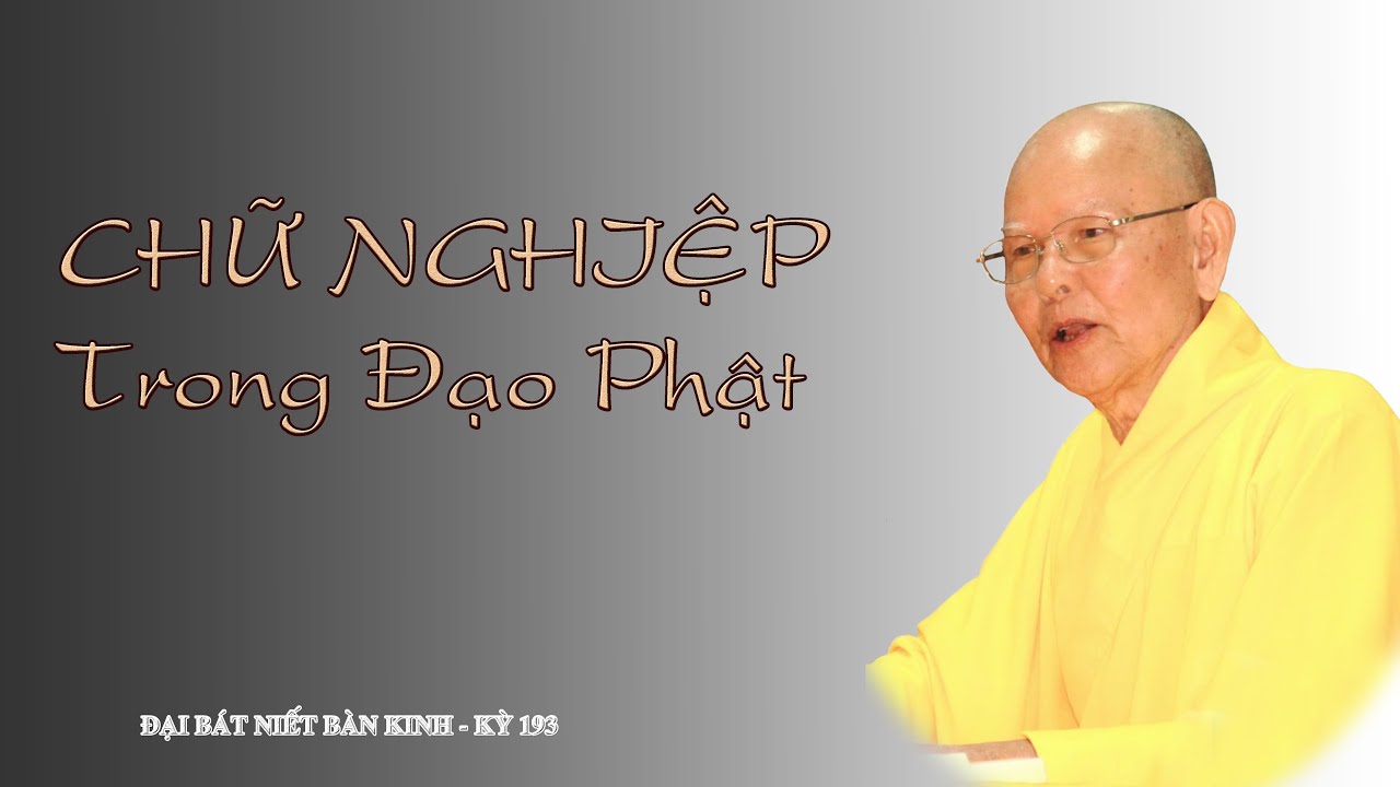 CHỮ NGHIỆP TRONG ĐẠO PHẬT - HT.THÍCH TỪ THÔNG - ĐẠI BÁT NIẾT BÀN KINH - 193