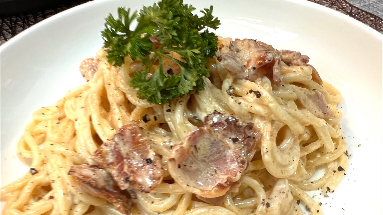 Spaghetti carbonara စပါကတီကာဗိုနာရ ချက်နည်း