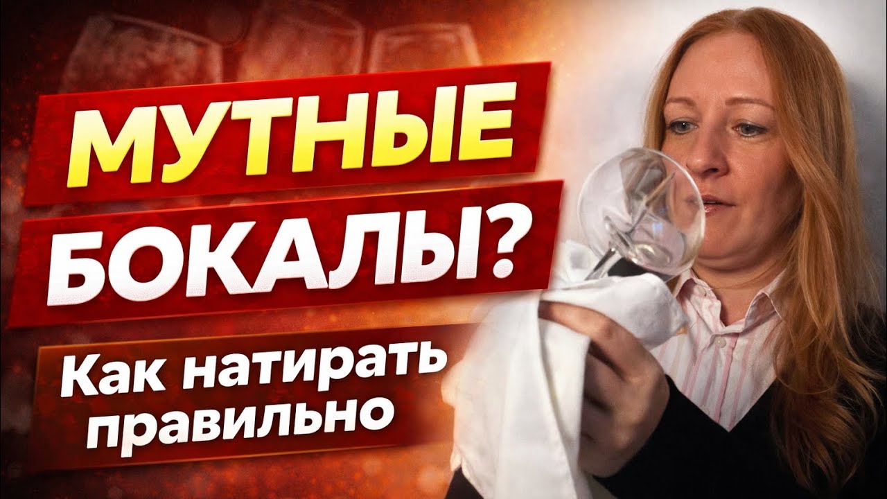ПОЧЕМУ БОКАЛЫ МУТНЫЕ? Как правильно натирать винные бокалы