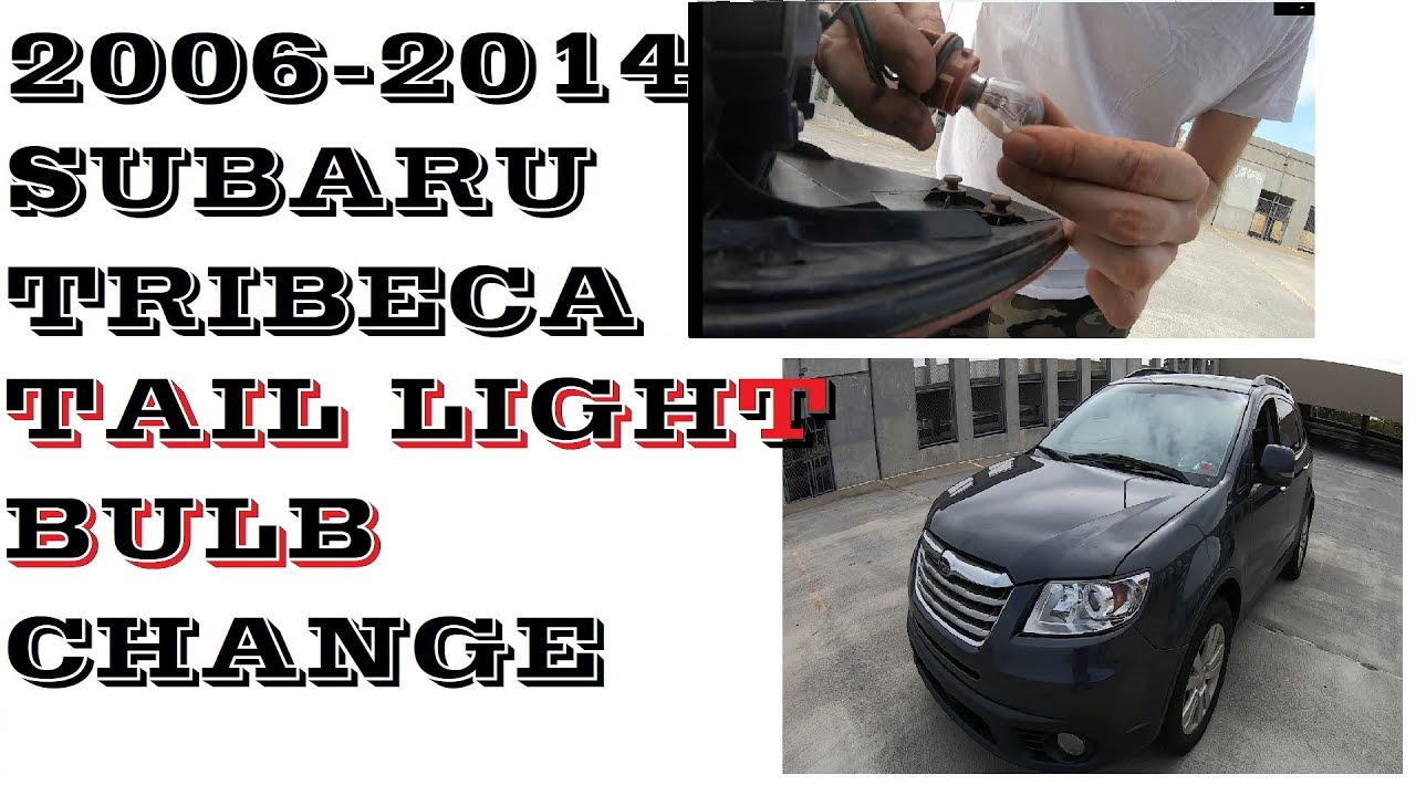 How to change replace Tail light bulbs in 2006-2014 Subaru Tribeca
