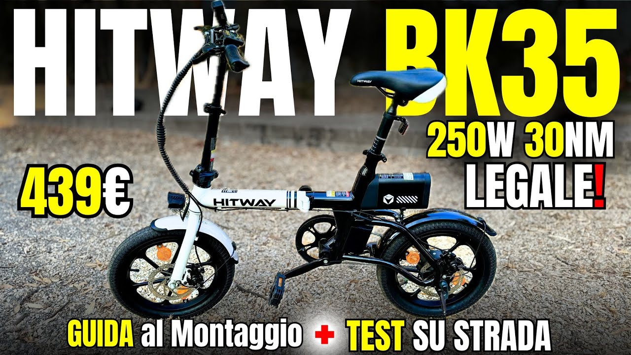 HITWAY BK35 La MIGLIORE MINI EBIKE PIEGHEVOLE ECONOMICA più COMPATTA ULTRALEGGERA e LEGALE del 2024!