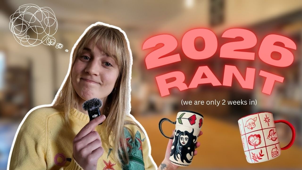 First STUDIO VLOG of 2026 | painting, carving, and unloading the kiln!!