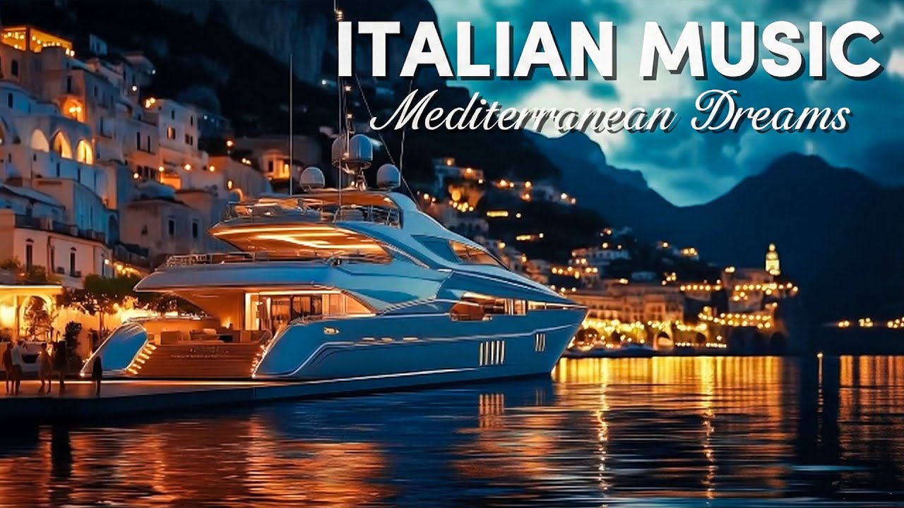 ✨ Mediterranean Nights | Relaxing Music & Luxury Yacht Cruise On the Italian coast ⛵️
