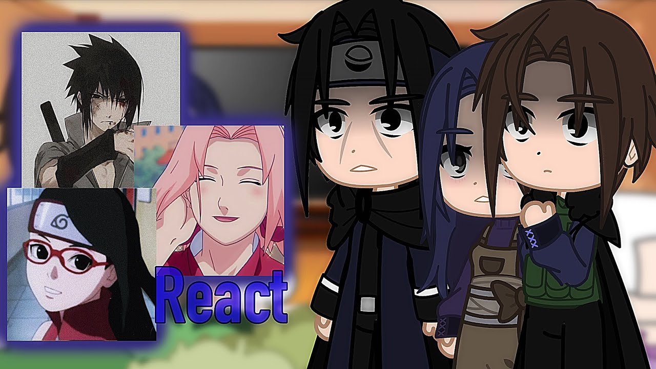 (рус/eng)Uchiha family react to Sasuke+Sakura and Sarada/Gacha club react/Гача клуб