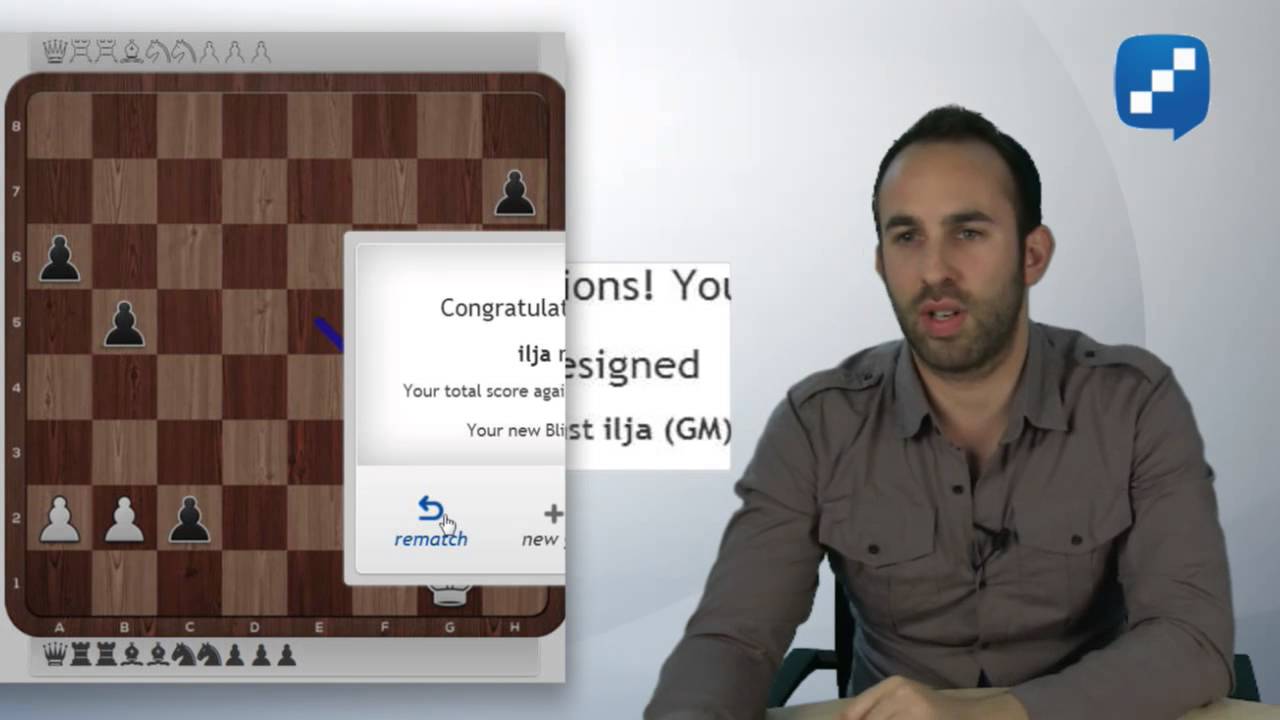 Lawrence Trent's first live blitz session (from chess24.com)