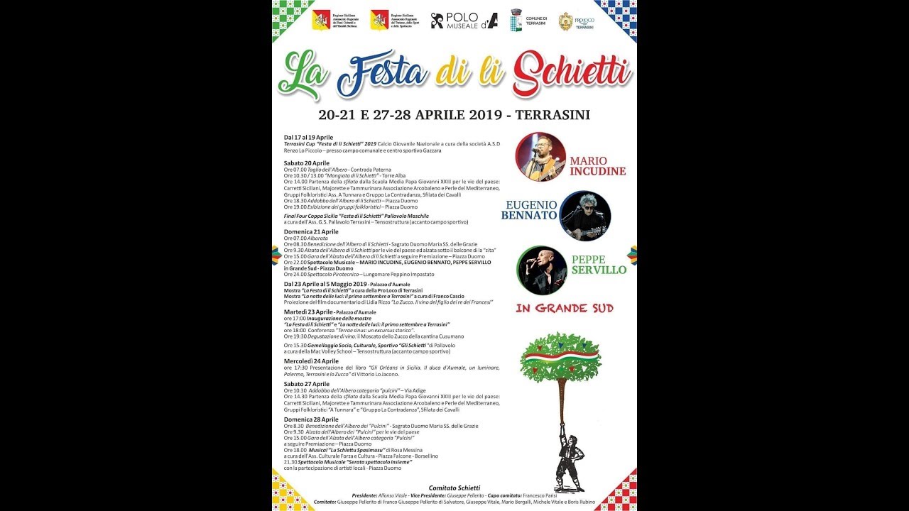 Festa Di Li Schietti Terrasini 2019 - Gara dell'alzata dell'albero Di Li Schietti