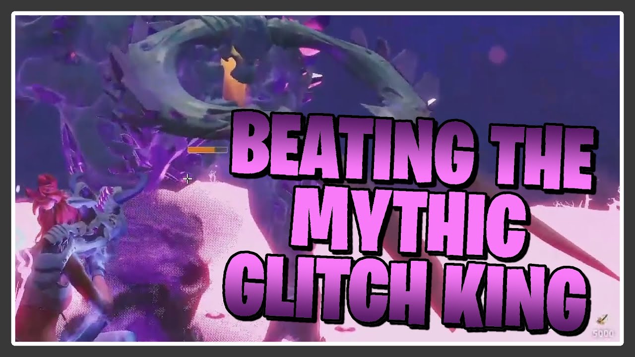 DEFEATING THE GLITCHED MYTHIC STORM KING in Fortnite Save the World!