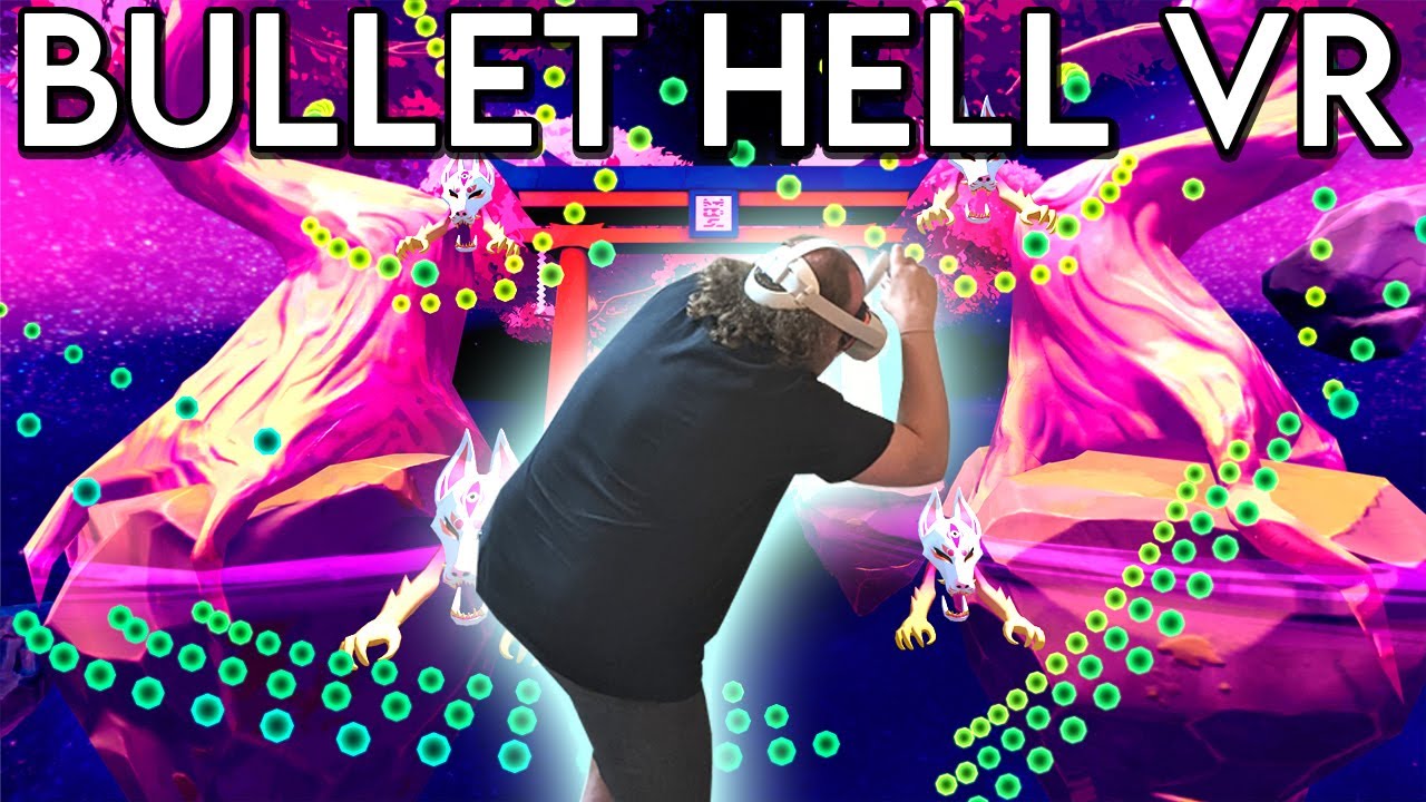 This is what a bullet hell shooter looks like in VR