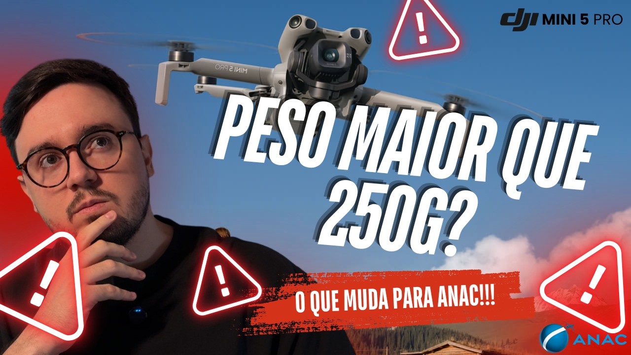 DJI Mini 5 Pro N&Atilde;O tem 249g! Veja o que muda na ANAC!