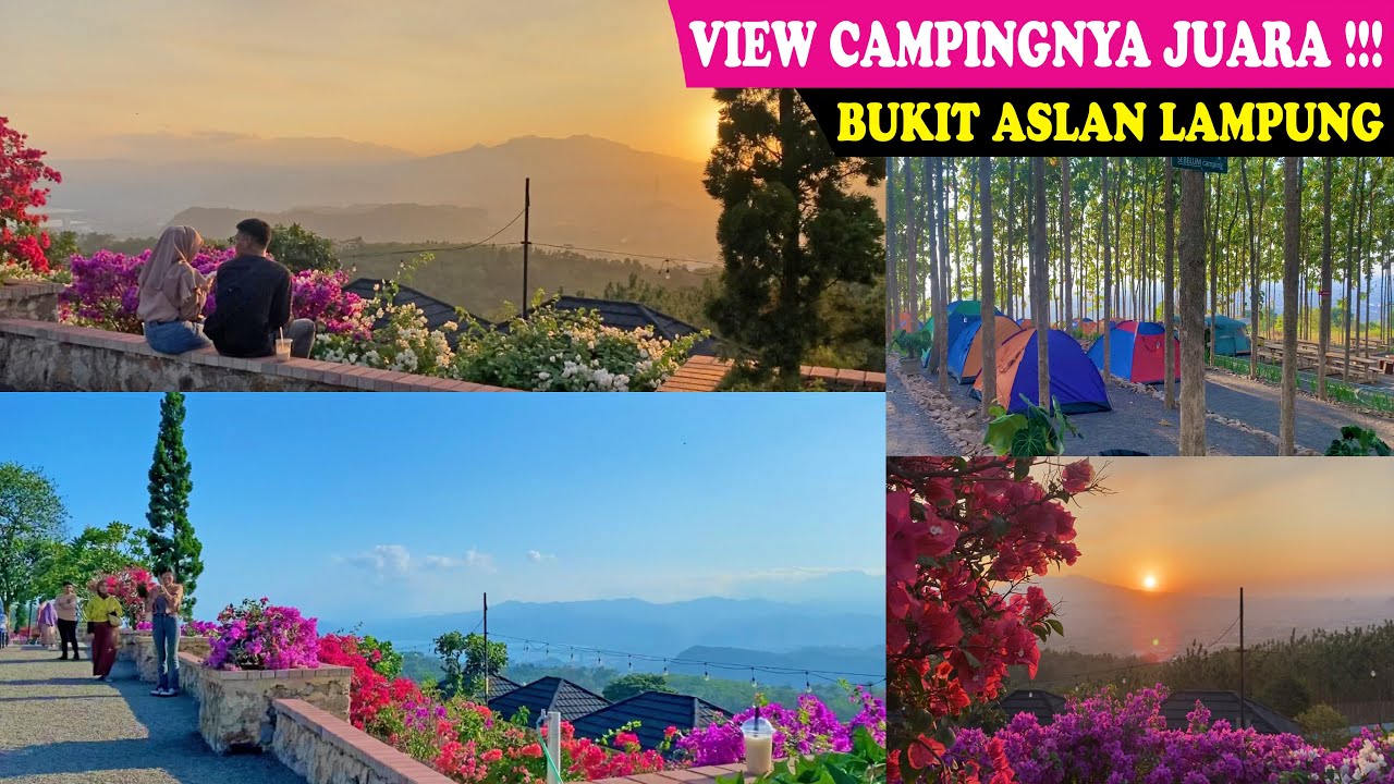 SPOT CAMPING CAKEP DI BUKIT ASLAN !!! VIEW SUNSETNYA JUARA !!!