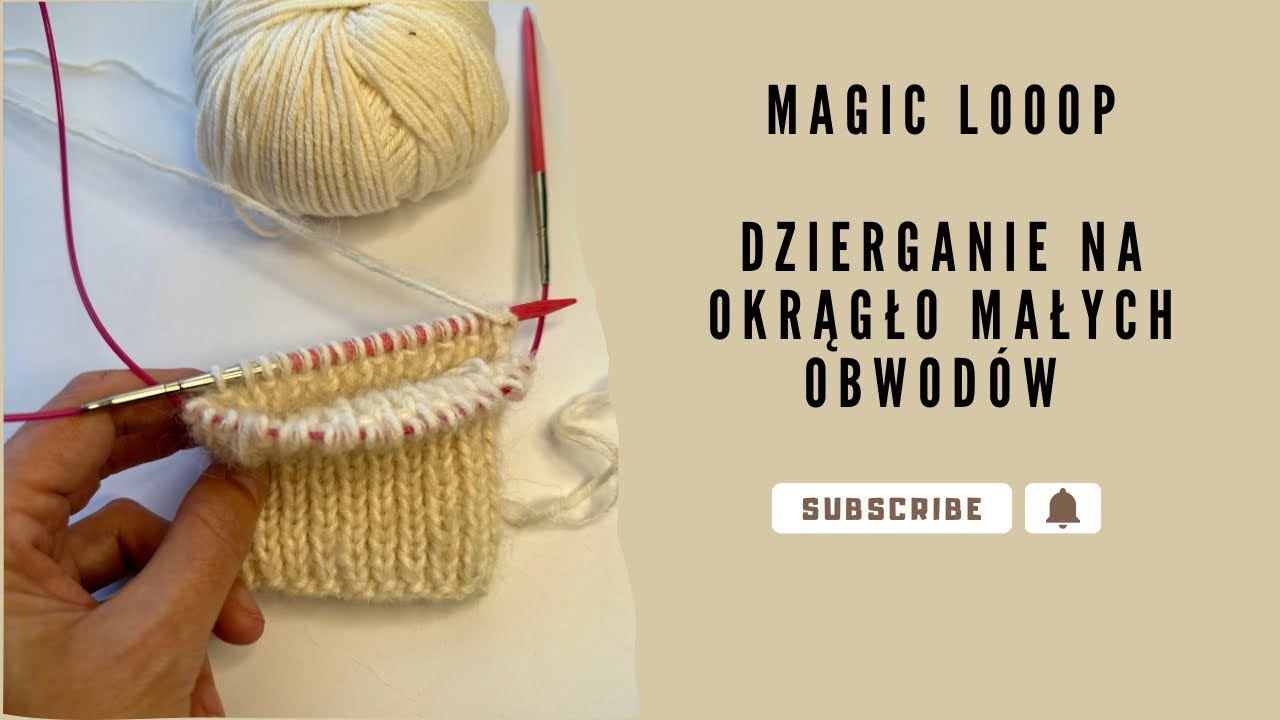 Dzierganie na okrągło małych obwodów metodą Magic Loop. Dziergaj z Anką🧶🥢@AnnaAdamek_design