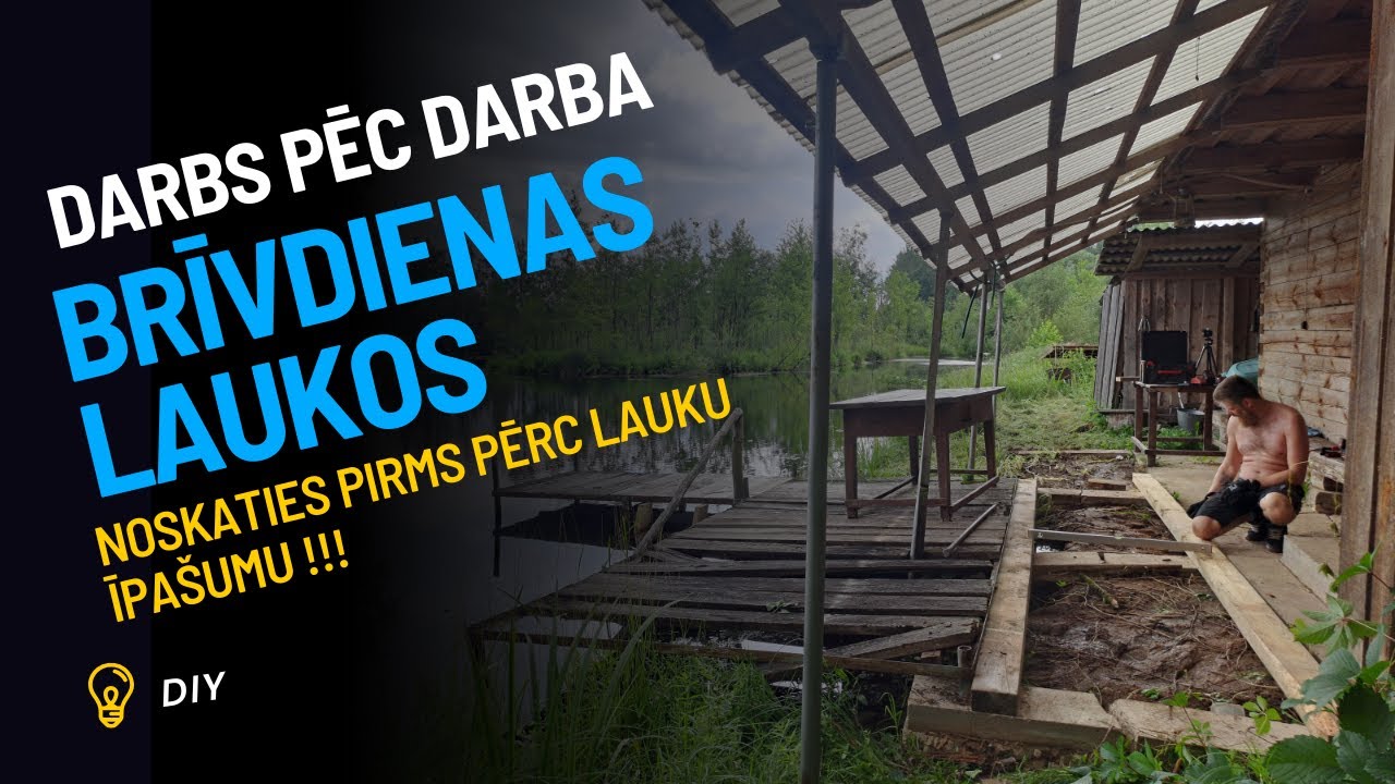 Dīķis applūdis, zāle pāraugusi... un man jābūvē terase!