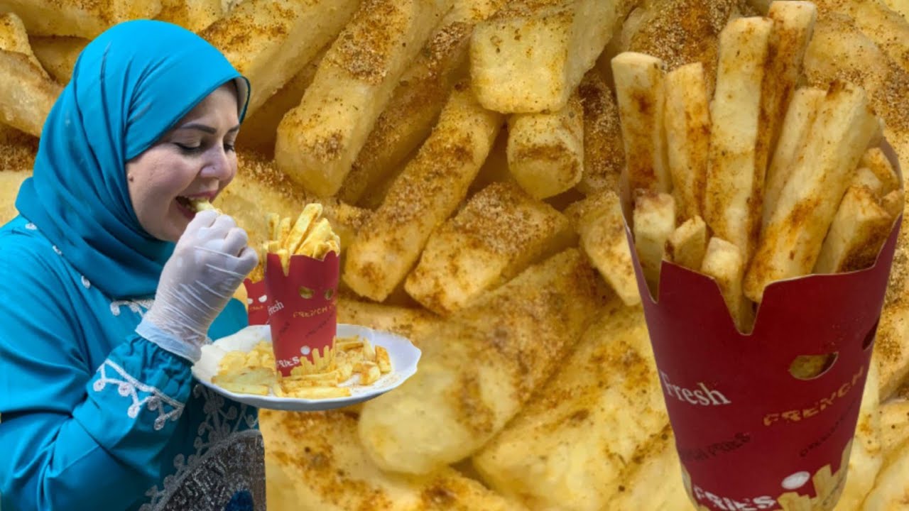 البطاطس المحمره  المقرمشه وسر قرمشتها وتوابلها الجباااااره 😋