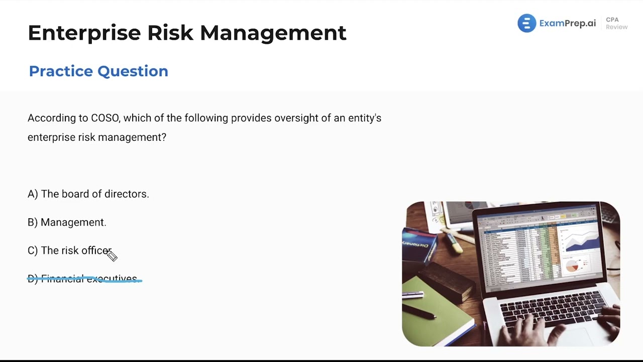Enterprise Risk Management - Practice Questions [CPA Prep]
