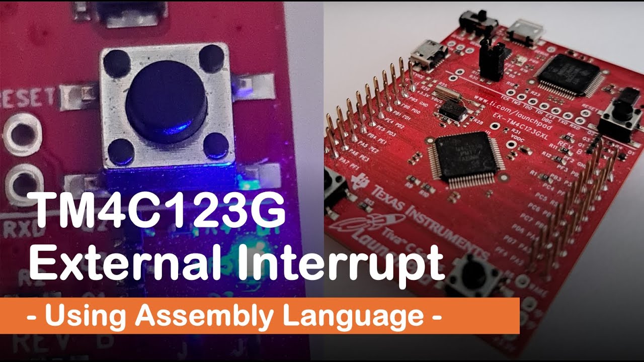 #93 TM4C123G External Interrupt - Using Assembly Language